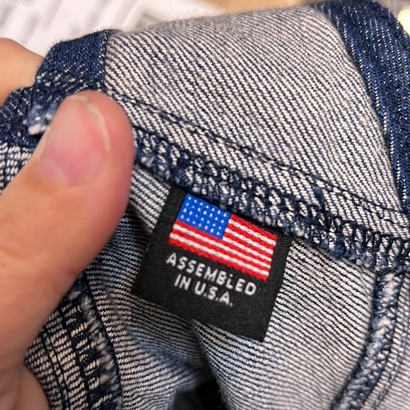 NWT PATAGONIA STEEL FORGE BLUE DEMIN BIB OVERALLS XS - Picture 15 of 16